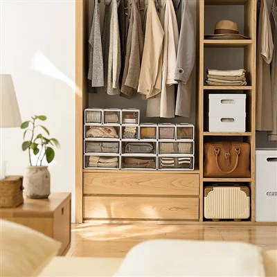 קופסת אחסון תחתונים צמודת קיר